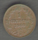 ITALIA 1 CENTESIMO 1900 UMBERTO I - 1878-1900 : Umberto I.
