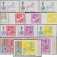 Burundi 1969 COB 303/5. 13 Essais Progressifs De Couleurs Offset. 20e Anniversaire De L'OMS. Carte Afrique. Serpent - OMS