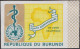 Delcampe - Burundi 1969 COB 303/5. 13 Essais Progressifs De Couleurs Offset. 20e Anniversaire De L'OMS. Carte Afrique. Serpent - OMS