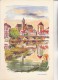 MENU  ILLUSTRE- AIR FRANCE - LIGNE LE CAIRE - PARIS  1965 - Menu