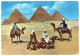 EGYPT - ARABS NEAR GIZA PYRAMID GROUP / CAMELS - Pyramiden