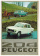 PEUGEOT 204 CATALOGUE 6 PAGES 1976 Format A4 FRANCE - Publicités