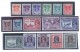 1945 MYANMAR BURMA SG35/50 MILITARY ADMIN George VI Set Of 16 Stamps MLH (S-58) - Myanmar (Birma 1948-...)