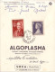 MONACO - COLLECTION SOCA - ALGOPLASMA - PLASMA CONCENTRE D´ALGUES MARINES - LE 26-9-1957 - Covers & Documents