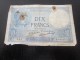 Billet De La Banque De France &gt;1932  Minerve Bleu   &gt;&gt; 10F Dix Francs  &gt;&gt;&gt;&gt;    Vendu En L'état - 10 F 1916-1942 ''Minerve''