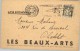 080301 GLEANER 10c [1932] - POSTAL CARD-LES BEAIX-ARTS 1BRUXELLES1//BRUSSEL-1 934>CHATELET [AIRPLANE] - Postcards 1909-1934