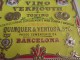 Vino Vermouth/Torino/ Quinquer & Veentosa /Barcelona / Espagne/Vers 1920   ETIQ16 - Altri & Non Classificati