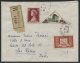 MONACO, 50F PROVISIONAL TRIANGLE MALL COACH + ON R-COVER 1958 50F On 100F - Covers & Documents