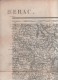 CARTE TOPOGRAPHIQUE BergERAC - ATUR BREUILH LA CROPTE FLEURAC THONAC FANLAC AJAT THENON MILHAC LADOUZE EYLIAC VERGT .... - Topographical Maps
