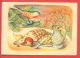 153017 / Czech Artist  A. VONCUROVE - CHRISTMAS , TREE BIRD TOY  , Pears, Apples Juglans CAKE VASE FLOWERS - - Altri & Non Classificati