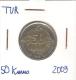 50 Kurus Turquie / Turkey Bi-métallique / Bimetalic 2009 - Turquia