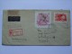 HUNGARY 1957 EXPRESS AIR MAIL COVER REGISTERED BUDAPEST WITH STAMPS BOTH SIDES - Covers & Documents