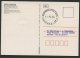 BRAZIL, FRAMA LABEL 1981 ON FRONT OF POSTCARD FIRST DAY! - Franking Labels