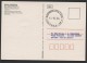 BRAZIL, FRAMA LABEL 1981 ON FRONT OF POSTCARD FIRST DAY! - Franking Labels