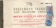 BRITSH  EUROPEAN  AIRWAYS  -  B.E.A  -  Passenger  Ticket  -  Billet D'avion Avec Timbres Fiscaux  - Paris/Manchester . - Autres & Non Classés