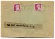 - Lettre Pliée, Principauté De Monaco, Ministère D´état, 2 Timbres Verso, Office Des émissions,1947 Ou 48, Scans. - Poststempel