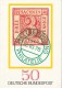 3262- STAMP'S DAY, POSTCARD STATIONERY, TRAIN STAMP, 1979, GERMANY - Postcards - Used