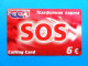 SOS ECO Calling Card 6.- ( Germany Prepaid Card ) GSM Remote Prepayee Carte * Deutschland - GSM, Voorafbetaald & Herlaadbare Kaarten