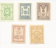 Serie Compléte De 5 Timbres Neufs Non Dentelés Russie    : Corps Spécial De L´armée Russe Du Nord 1919 - Unused Stamps