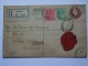 EDWARD VII 1910 REGISTERED NORWOOD COVER TO ALABAMA USA WITH WASHINGTON MARK - Covers & Documents