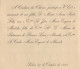 1898 Convite Casamento Filha CONDES Dos OLIVAES (Pinto Leite) / CONDE DE ARGE (Eugenio De Almeida) Embaixador Inglaterra - Fiançailles