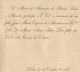1898 Convite Casamento Filha CONDES Dos OLIVAES (Pinto Leite) / CONDE DE ARGE (Eugenio De Almeida) Embaixador Inglaterra - Engagement
