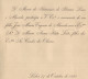 1898 Convite Casamento Filha CONDES Dos OLIVAES (Pinto Leite) / CONDE DE ARGE (Eugenio De Almeida) Embaixador Inglaterra - Verloving