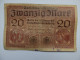 BILLET ALLEMAGNE - EMPIRE - P.57 - 20 MARK - 1918 - 20 Mark