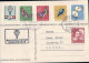 Suisse, Série Pro Juventute 1956 Sur Carte Ballon (16.12.56) - Lettres & Documents