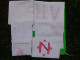 Lot De Monogramme  Et Autres  Broderies Coupees Dans Des Draps Ou Autre-05-(1) - Other & Unclassified