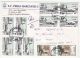 PLANES, WOODEN CHURCH FROM MARAMURES, STAMPS ON REGISTERED COVER, 2001, ROMANIA - Storia Postale