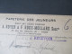 Beleg 1917 Barfreimachung!? Papeterie Des Jeuneurs A. Royer & F. Roux-Mollard Succ Rs. Paris - Lettres & Documents
