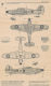 Ancienne Fiche De Montage, Avion HAWKER HURRICANE MkI, Airfix, Recto-Verso, 2 Pages (en 3 Langues) - Non Classés