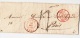 BELGIUM USED COVER 28/10/1850 LIEGE VERS PARIS - 1830-1849 (Belgique Indépendante)