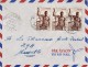 MOUSSORO TCHAD AFRIQUE COLONIE FRANÇAISE LETTRE PAR AVION VIA FRANCE PIROGUIER DU NIGER TIMBRE CAD MARCOPHILIE 2 SCANS - Storia Postale