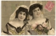 2 TRES BELLES JEUNES FILLES, TRES BELLE CARTE. - Mode