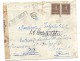 CARTA BUCAREST A FRANCIA FRANQUEADA CON SELLO Nº 630 EN PAREJA CON BANDA CENSURA ALEMANA MARCA ROJO CENZURAT EN NEGRO - Poststempel (Marcophilie)