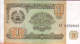 Billete De 1 Rublo Tayikistán 1994 - Tajikistan