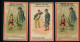 Biscuits Guillout, Rue Rambuteau, Lot De 3 Chromos Lith. J. Minot, Personnages, Scènes Humoristiques, Voir Scans - Sonstige & Ohne Zuordnung