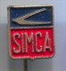 Cars - SIMCA, Car, Auto, Old Pin, Badge - Autres & Non Classés