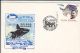 418FM- BLACK WHALE, SPECIAL COVER, 1987, ROMANIA - Ballenas