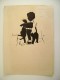 1939  KARLSRUHE   BADEN    GERMANIA  GERMANY   Deutschland   Silhouette GATTO KAT   BAMBINI  ENFANT  ENFANTS CIRCULE - Silueta