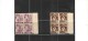 Saar French Asmin. Serue Miner+1947:Block X 4 See  Scans - Neufs