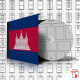 CAMBODIA STAMP ALBUM PAGES 1951-2007 (394 Pages) - Inglese