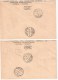 SBZ, 1949, 2 Reco-Briefe Ausland , S50 - Lettres & Documents