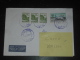 LETTRE ROUMANIE ROMANIA ROMANA AVEC YT 3956 ET PA 317 - HOTEL ROMAN BAILE HERCULANE - AVION BOEING 737 - - Storia Postale