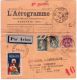 1931 - L´AEROGRAMME  Journal PAR AVION De Beauvais  Pour Dijon -affr. à 37 C. + Vignette - 1960-.... Covers & Documents