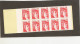 France Carnet Sabine 1 Franc Rouge Ref 1972 C3 A(20timbres Gomme Mate ) Conf 8 , Ouvert - Autres & Non Classés