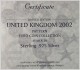 GB/UK - 9 Probe/Pattern-Euro In Massiv Silver 925 - 1 Cent Bis 5 Euro - Aussenhandelswährungen, Testprägungen, Gegenstempel U.a.