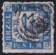 113 Altona Auf 1 1/4 Shillinge Blau - Schleswig Holstein Nr. 7 - Pracht - Tiefst Geprüft BPP - Schleswig-Holstein